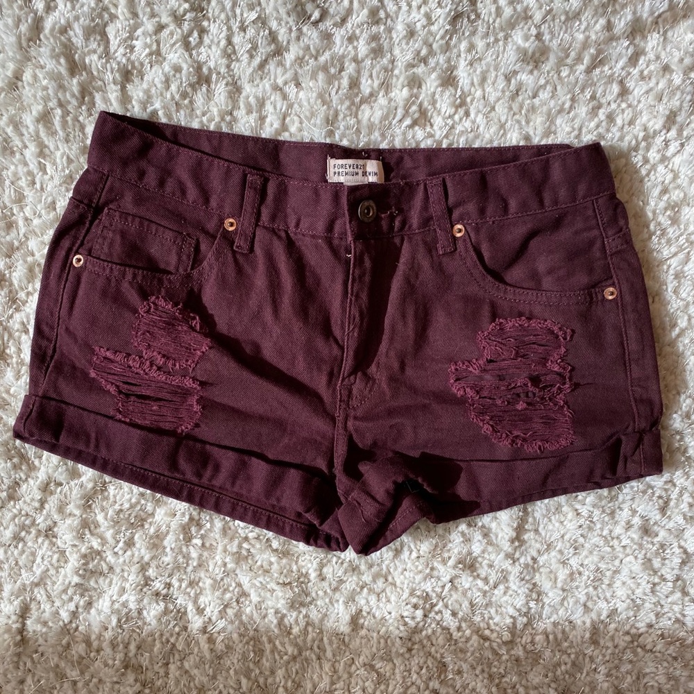 NWOT cuffed denim shorts